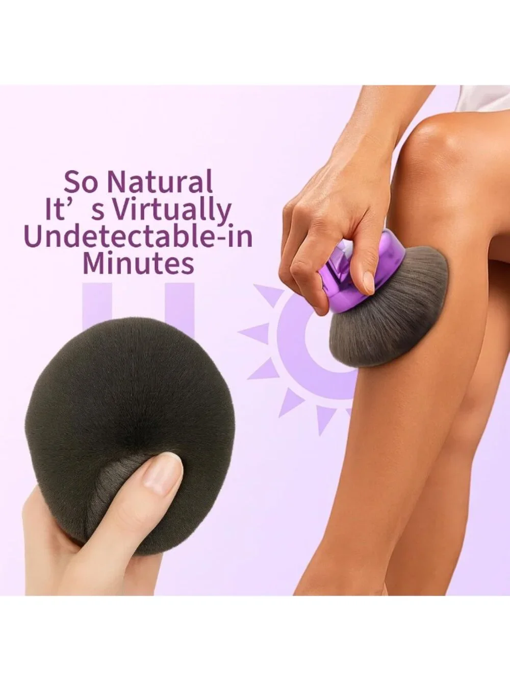 Ultra Large Body Makeup Brush for Self Tanner & Bronzer - Kabuki Blending Tool